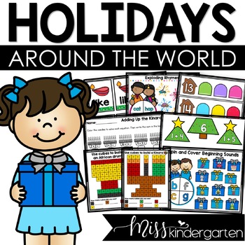 Preview of Holidays Around the World Low Prep Kindergarten Games and Centers
