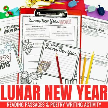 Preview of Holidays Around the World: Chinese Lunar New Year Passages & Poetry Activity