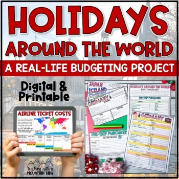 Preview of Holidays Around the World Math Project | Christmas Around the World Math