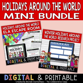 Preview of Holidays Around the World Mini Bundle | Distance Learning