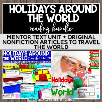 Preview of Holidays Around the World Paired Nonfiction and Mentor Texts Unit