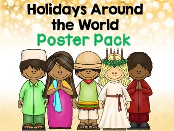 Preview of Holidays Around the World- Poster Pack Freebie!