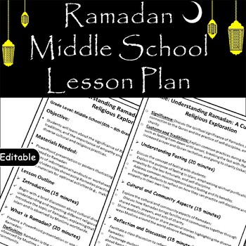 Preview of Holidays Around the World: Ramadan Lesson Plan for Middle School Students