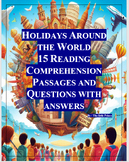 Preview of Holidays Around the World  Reading Comprehension Passages 