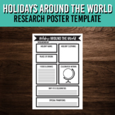 Holidays Around the World Research Poster Template | Winte
