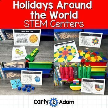 Preview of Holidays Around the World STEM Centers and Activities