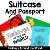 Holidays Around the World Suitcase Passport and Journal