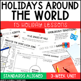 Holidays Around the World Unit - 15 Holidays Traditions ar