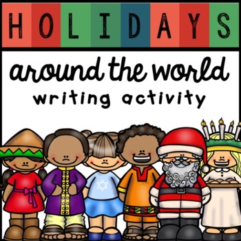 Preview of Holidays Around the World | Writing Book | Kindergarten