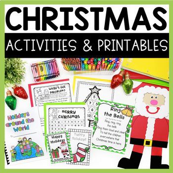 Preview of Holidays Around the World and Christmas Activities for Math and Literacy