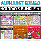 Holidays Bingo Game Alphabet Practice Letter Recognition W