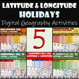 Holidays Bundle: Latitude and Longitude Digital Resources