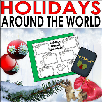 Preview of Holidays/Christmas Around the World - Country Traditions and Cultures Activities