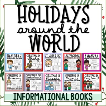 Preview of Holidays & Christmas Around the World Mini-Books