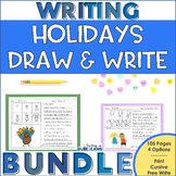 Holidays Directed Drawing and Writing Bundle w/ Print Curs