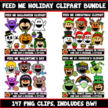 Preview of Holidays Feed Me Bundle