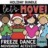Holiday Freeze Dance BUNDLE (With GIFS) - {Music and Non-M