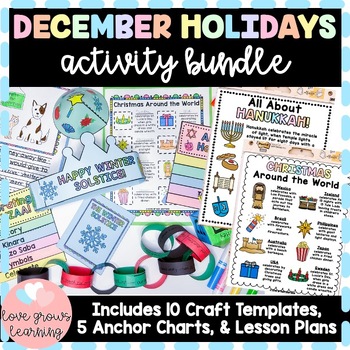 Preview of Holidays From Around the World December Activity Bundle