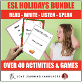 ESL ELL Holiday Activities Bundle