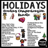 Holidays Informational Text Reading Comprehension Workshee