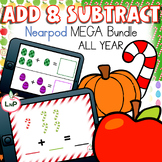 Holidays Nearpod Math Centers Bundle with Addition and Sub