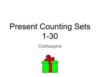 Preview of Holidays- Presents- Counting Number Sets 1-30 - Google Slides