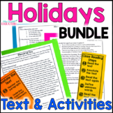 Holidays Reading Comprehension Passages & Questions Inform
