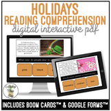 Holidays Simplified Reading Comprehension Digital Interact
