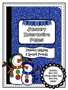 Preview of January {Winter} - Holidays  Interactive Notebook {Upper Grades 3-5}