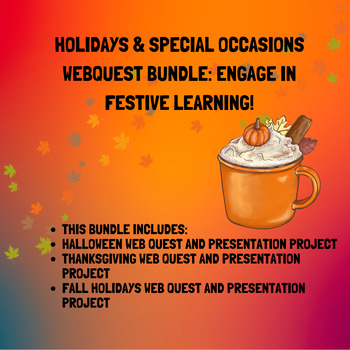 Preview of Holidays & Special Occasions WebQuest Bundle: Engage in Festive Learning!