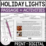 Holidays Speech Therapy Reading Comprehension Passage + La