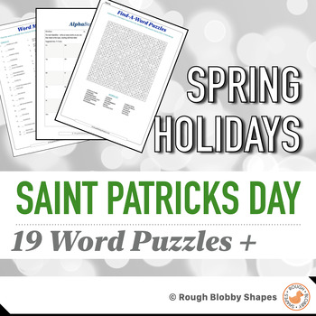Preview of St. Patrick's Day - Word Puzzles + Literacy