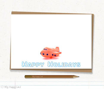 Preview of Holidays Stationary, 4X6 Note Card, Christmas Vacation, Happy Holiday. Printable