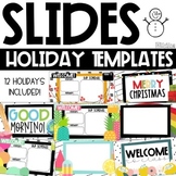 Holidays Themed Slides Templates | Distance Learning | for
