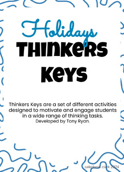 Preview of Holidays Thinkers Keys