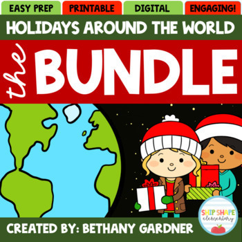 Preview of Holidays and Christmas Around the World - BUNDLE - Printable and Digital!