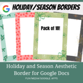 Holidays and Seasons Aesthetic Borders (18 Pack)