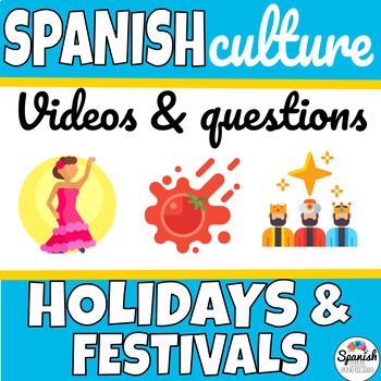 Preview of Holidays and celebrations in Spanish speaking countries video and sub plans