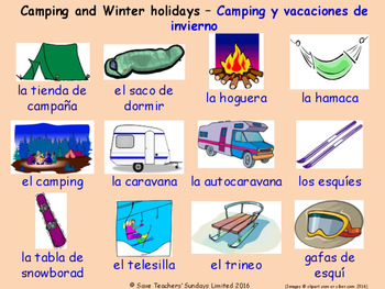 Preview of Holidays in Spanish Posters / Slides
