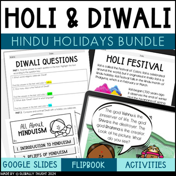 Preview of Holidays of Hinduism Bundle with Holi, Diwali - South Asian Religion & Holidays