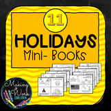 Holidays of the Year Mini-Books | Foldable | No-Prep