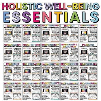Preview of Holistic Well-being Toolkit | Presentations | Lessons | Activities | BUNDLE