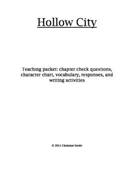 Preview of Hollow City Unit Teaching Packet