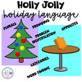 Holly Jolly Holiday Language for Speech Therapy - Christma