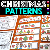 Christmas Math Center FREE Patterns Activity for Kindergarten