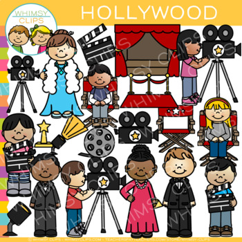 Preview of Kids Hollywood Movie Star Clip Art