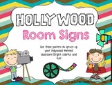 Hollywood Decor Room Signs