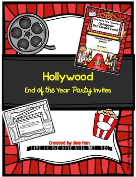 Preview of Hollywood End of the Year Party Invites