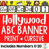 Hollywood & Movie Theme:   Alphabet & Number Line Banner (