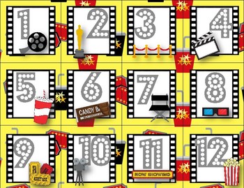 Hollywood Movie Themed Calendar 3 by Cartoon Classroom | TPT